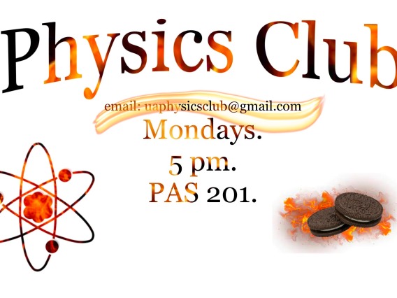 Physics Club Poster top section