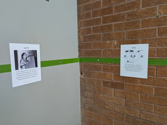 The first Interactive Physics History Exhibit by Maria Mutz