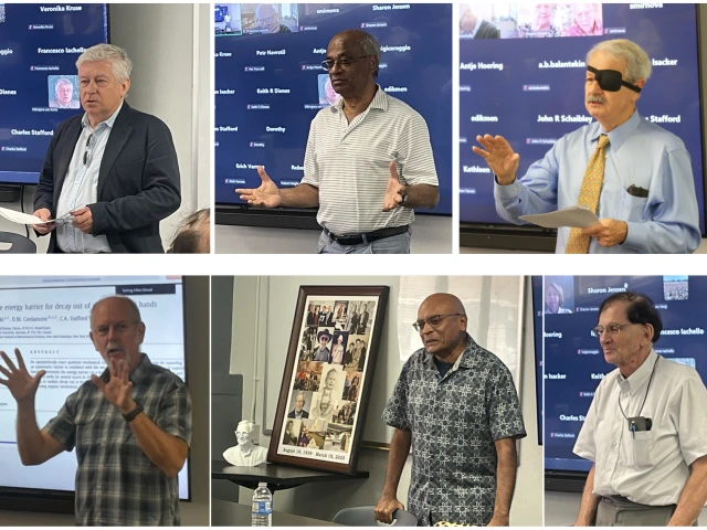 Participants and speakers at the Bruce Barrett Memorial Tribute