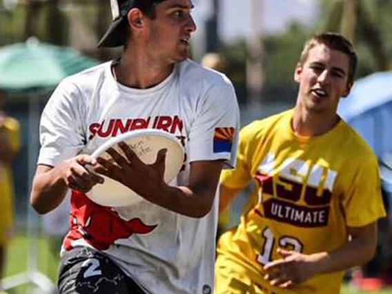 Tom McClintock Playing Frisbee