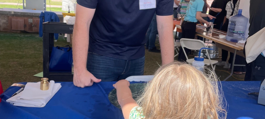 Kyle doing outreach