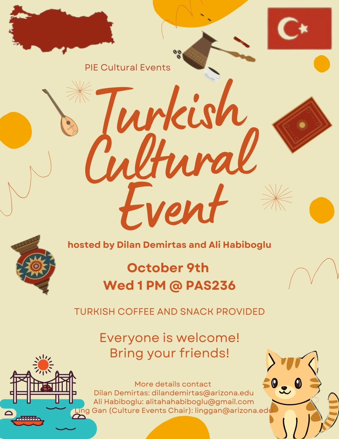 PIE Turkish Culture Event Flyer 2024