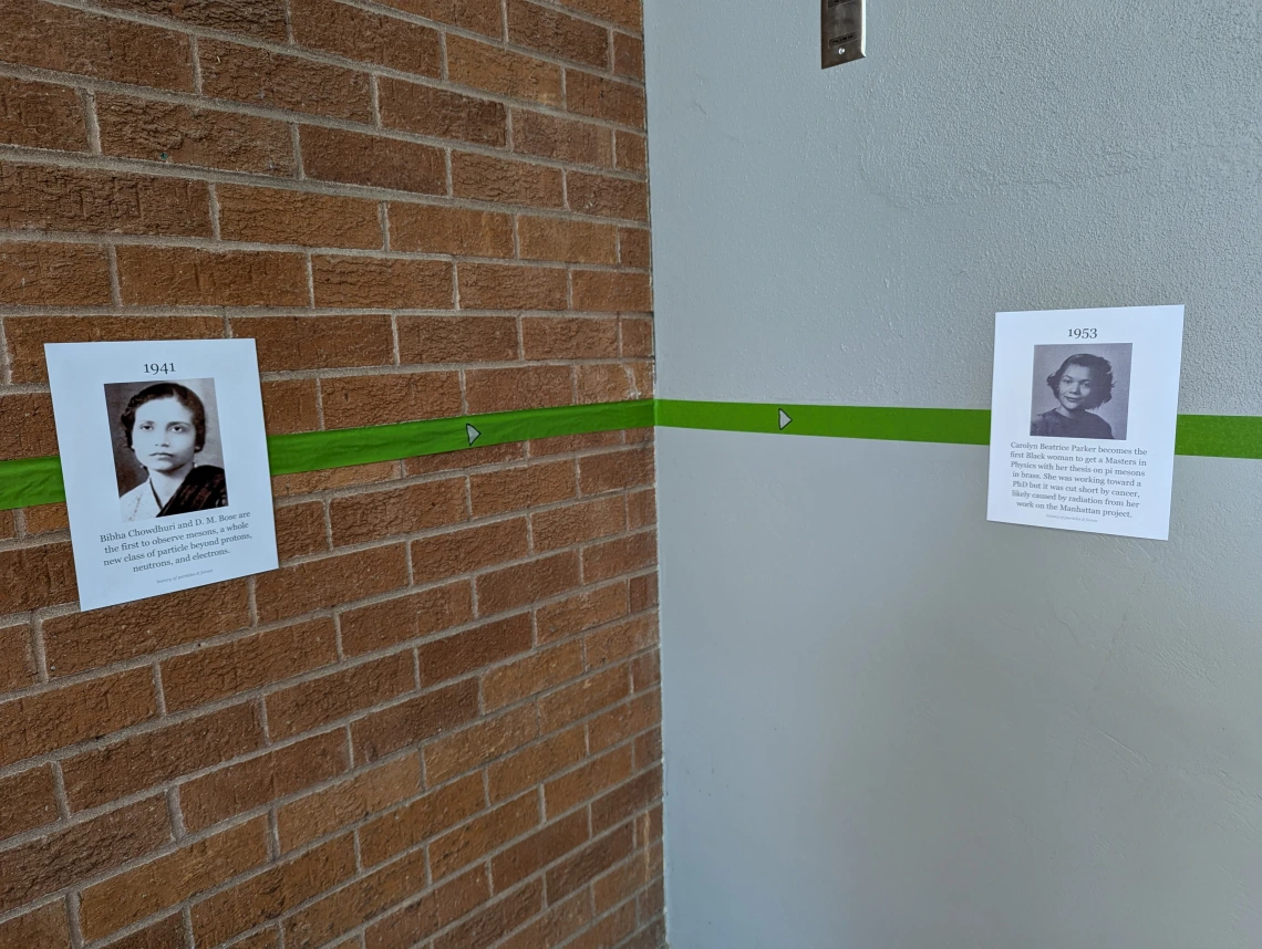 The first Interactive Physics History Exhibit by Maria Mutz
