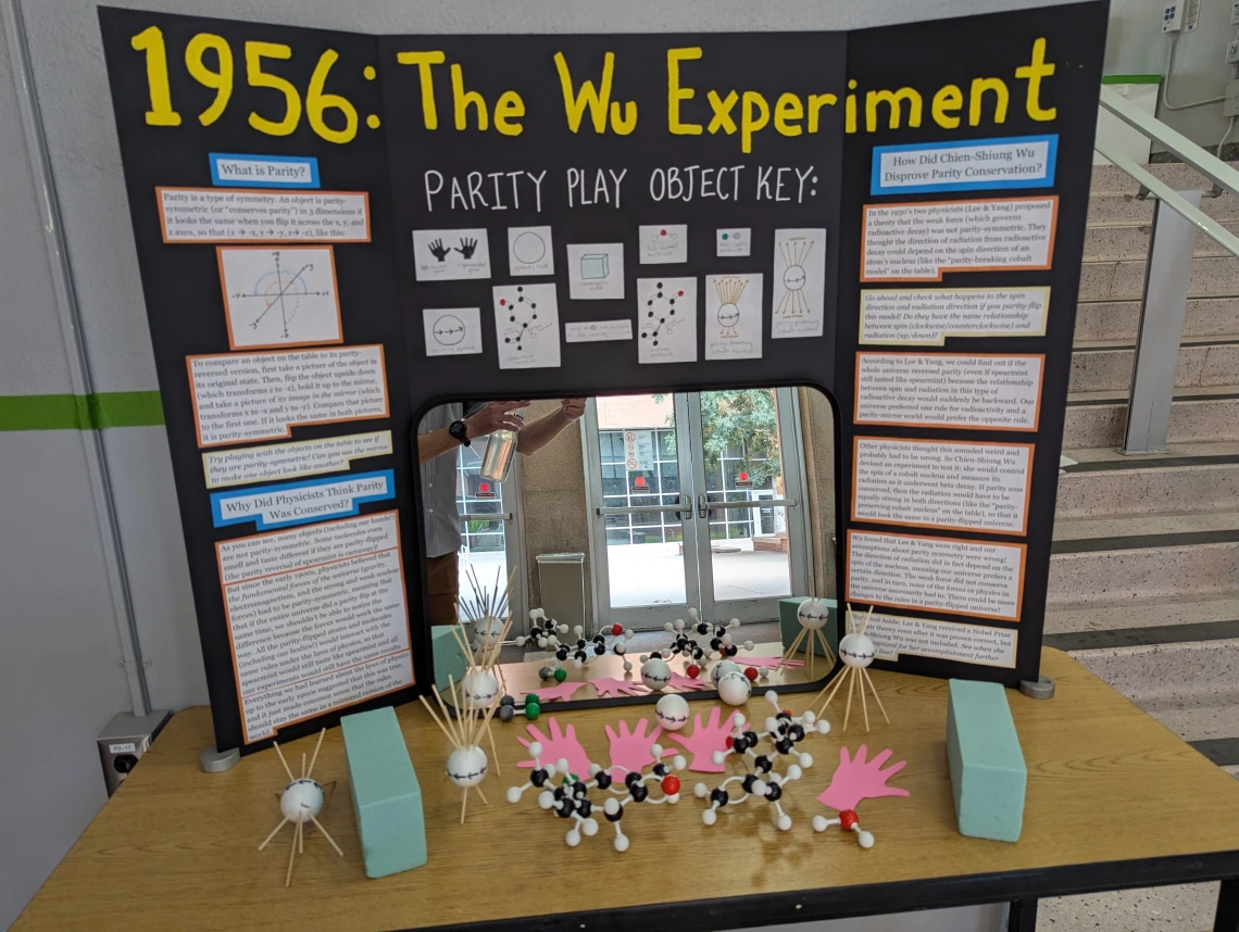 Wu Experiment exhibit by Maria Mutz