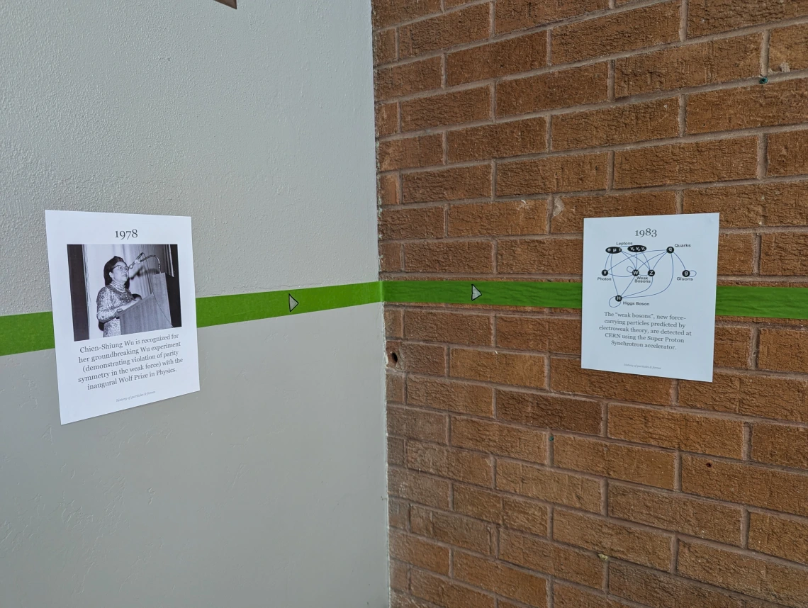 The first Interactive Physics History Exhibit by Maria Mutz