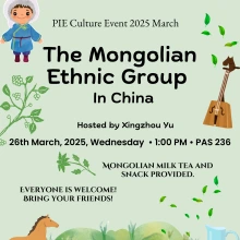 PIE Cultural Event Mongolian Ethnic Group in China 3.26.25